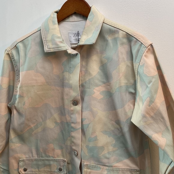 NWT Zara Printed Denim Nordic Jacket, Size 11-12 - Picture 6 of 15